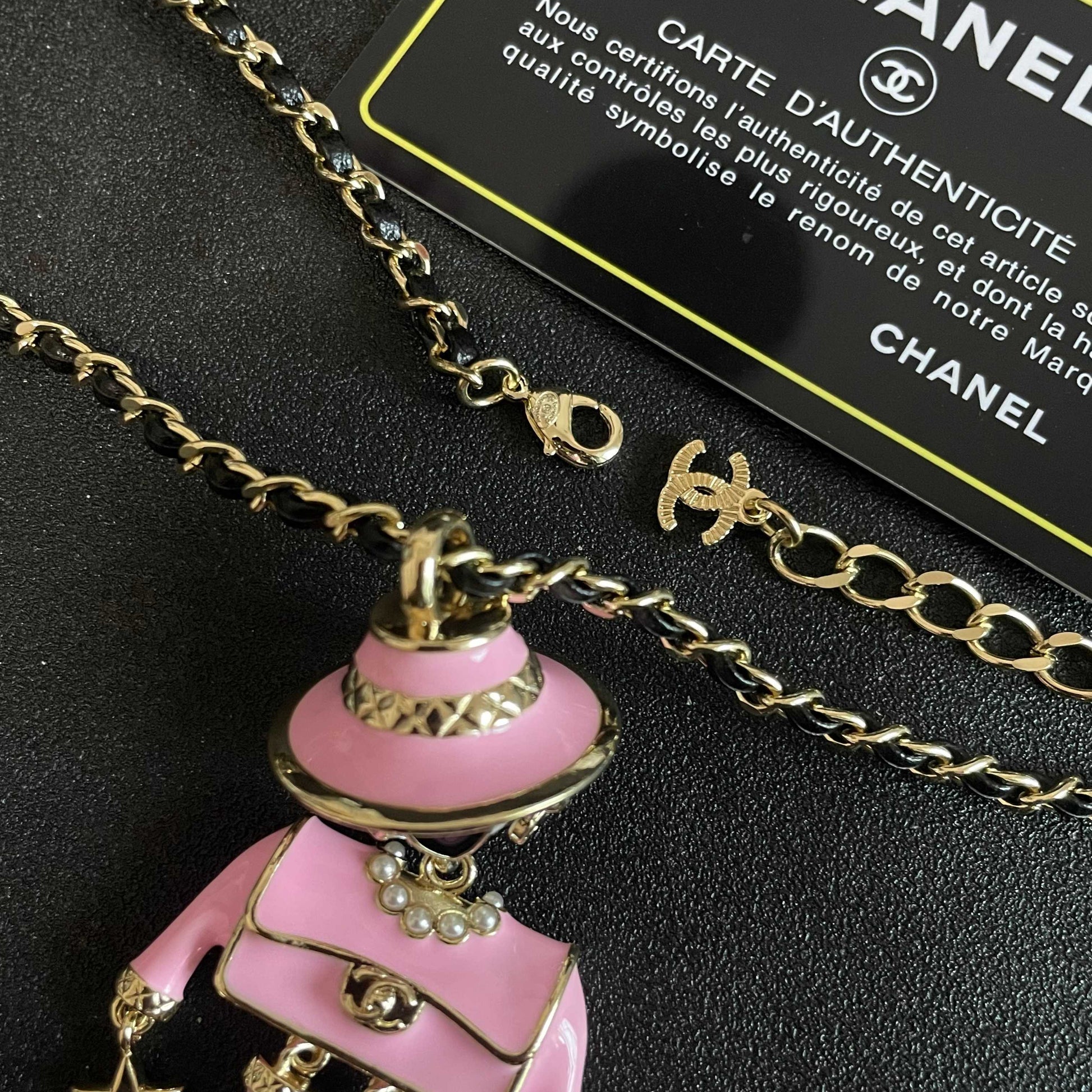 Signature Emblem Pendant Necklace in Polished Metal-Tone – Design 003 main product view