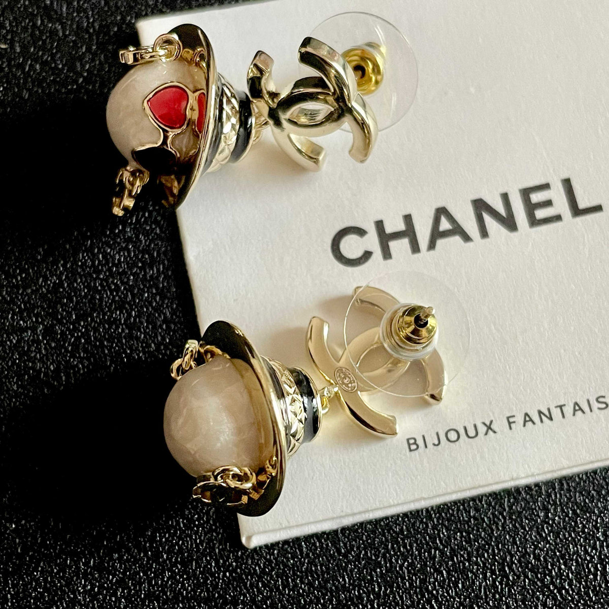 Signature Emblem Statement Earrings in Polished Metal-Tone – Design 002 main product view