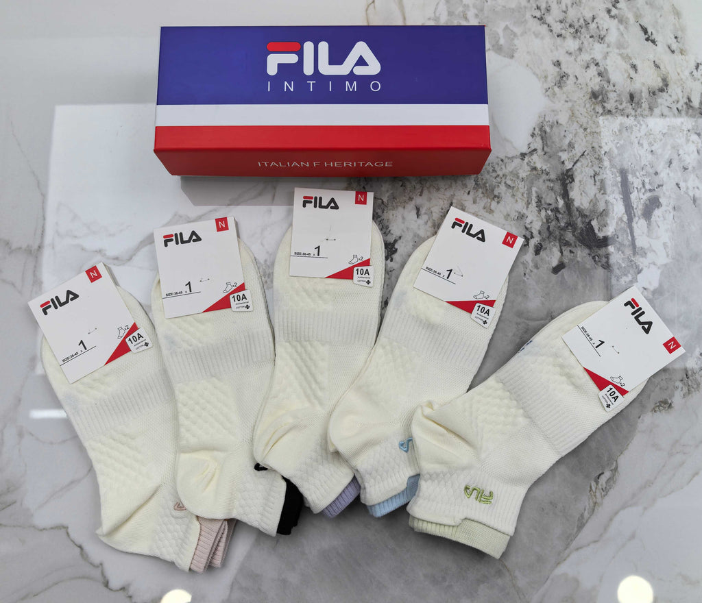 Fila Cotton Short Socks - 5-Pair Pack