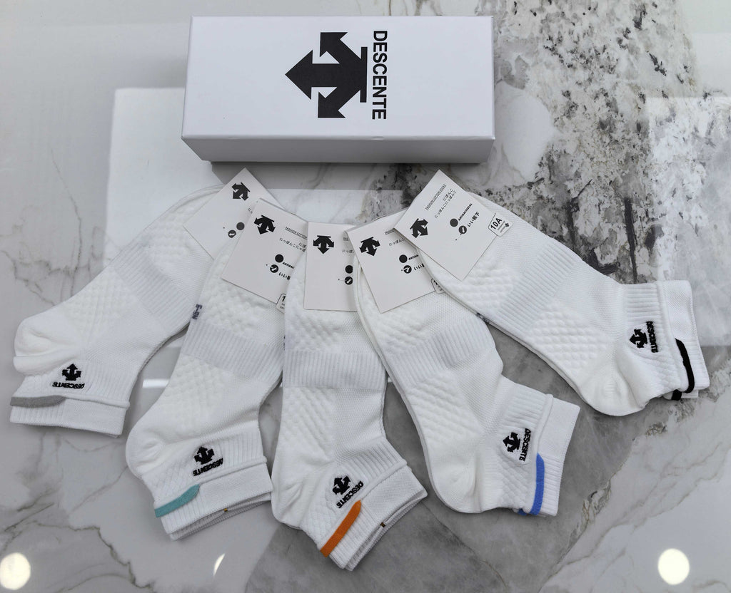 Descente Cotton Short Socks - 5-Pair Pack