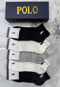 Polo Ralph Lauren Cotton Short Socks - 5-Pair Pack