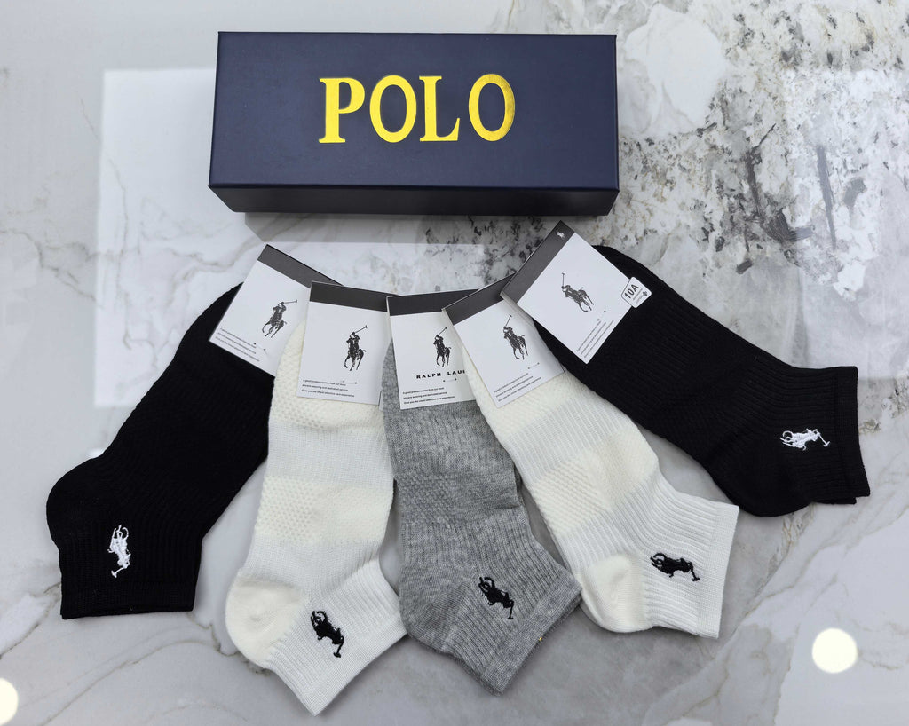 Polo Ralph Lauren Cotton Short Socks - 5-Pair Pack