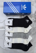 Adidas Cotton Short Socks - 5-Pair Pack