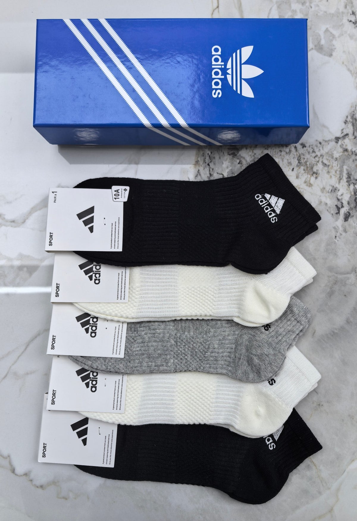 Adidas Cotton Socks - 5-Pair Pack