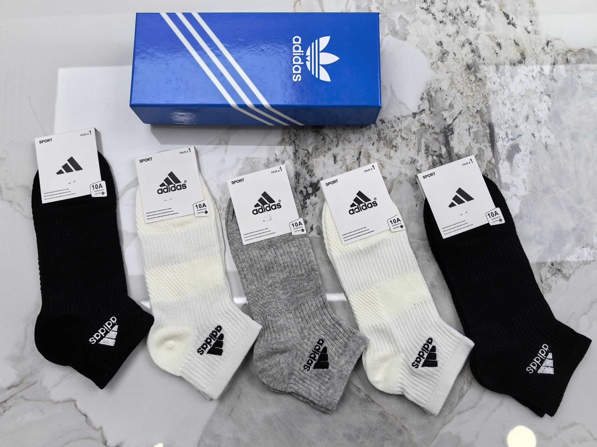 Adidas Cotton Socks - 5-Pair Pack