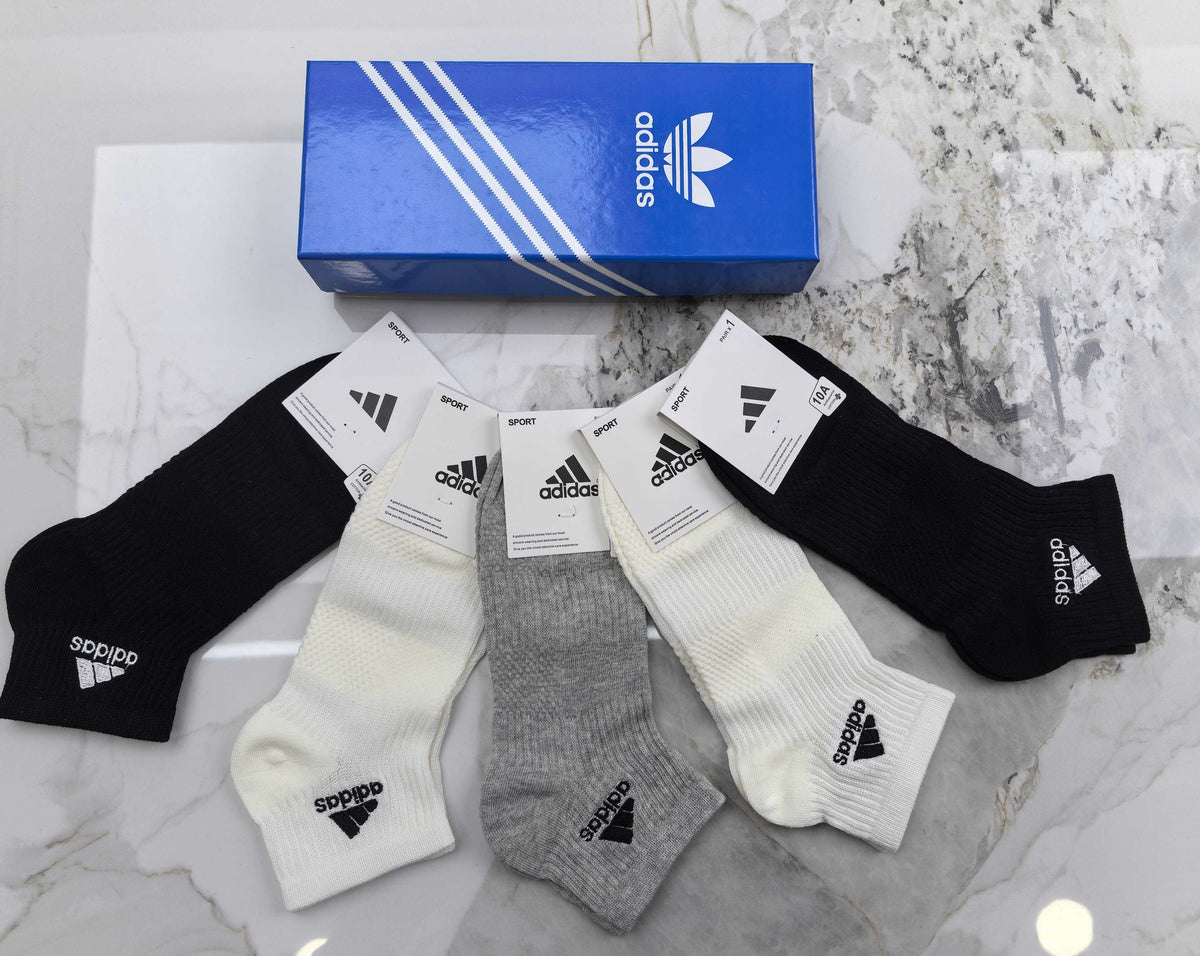 Adidas Cotton Socks - 5-Pair Pack