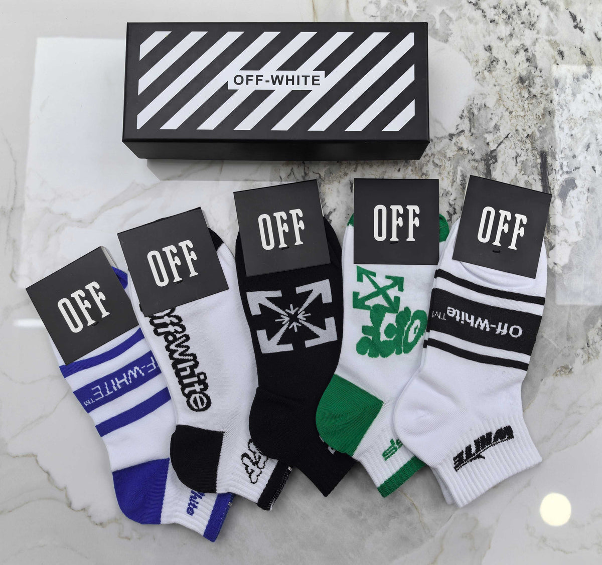 Off-White Cotton Short Socks