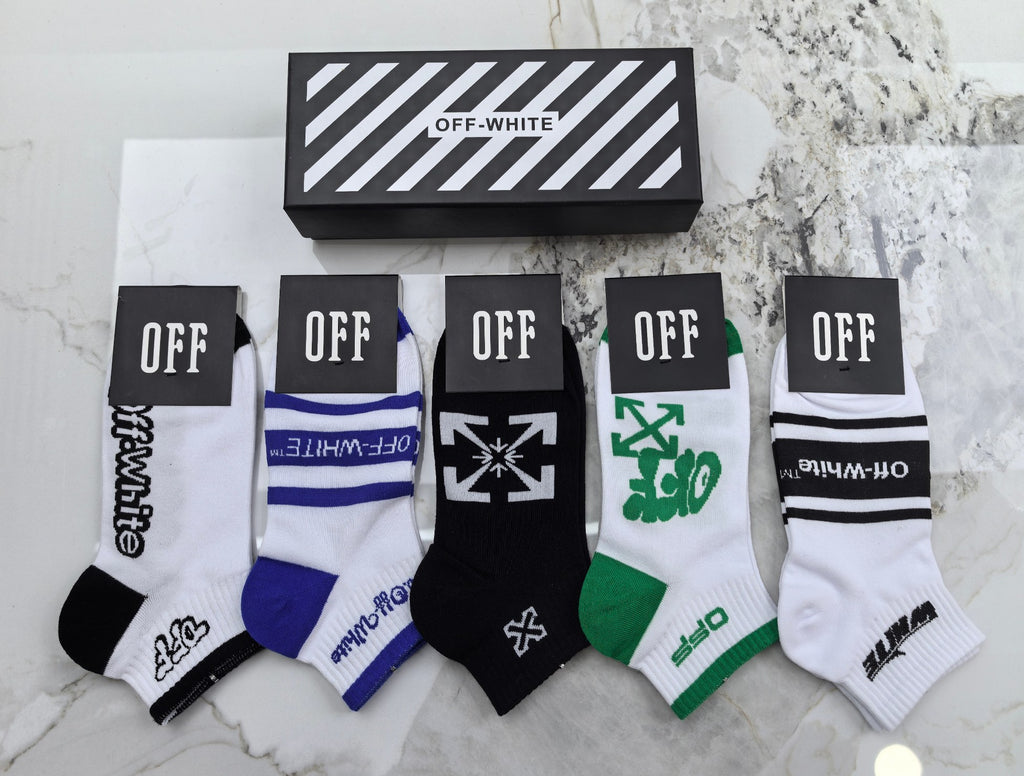 Off-White Cotton Socks