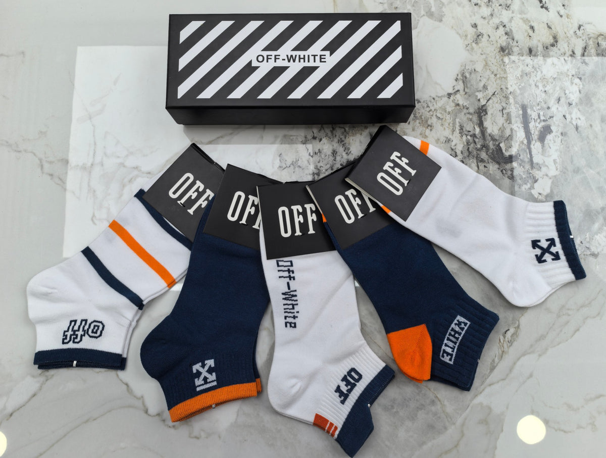 Off-White Cotton Socks