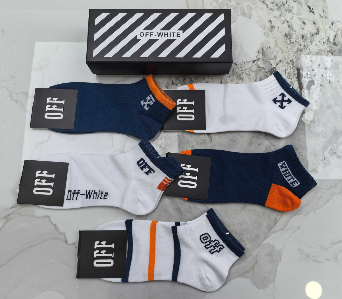 Off-White Cotton Socks