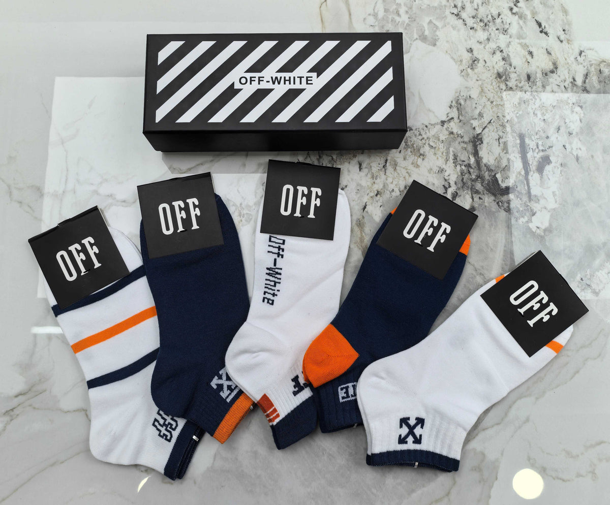 Off-White Cotton Socks