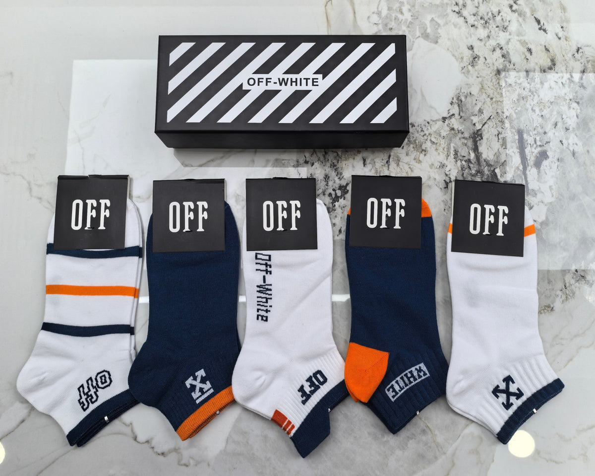 Off-White Cotton Socks