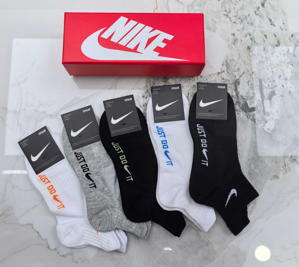 Nike Cotton Short Socks - 5-Pair Pack