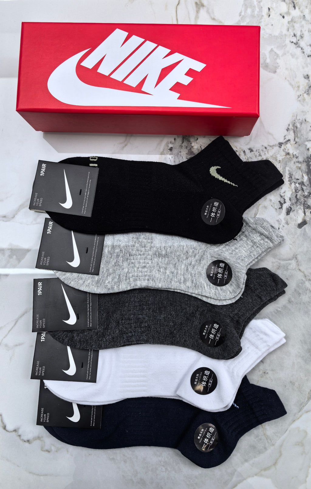 Nike Cotton Short Socks - 5-Pair Pack