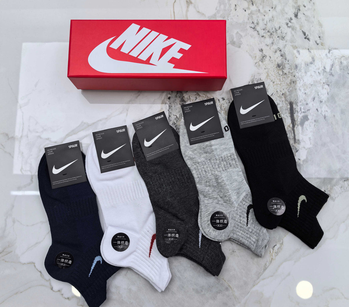 Nike Cotton Short Socks - 5-Pair Pack