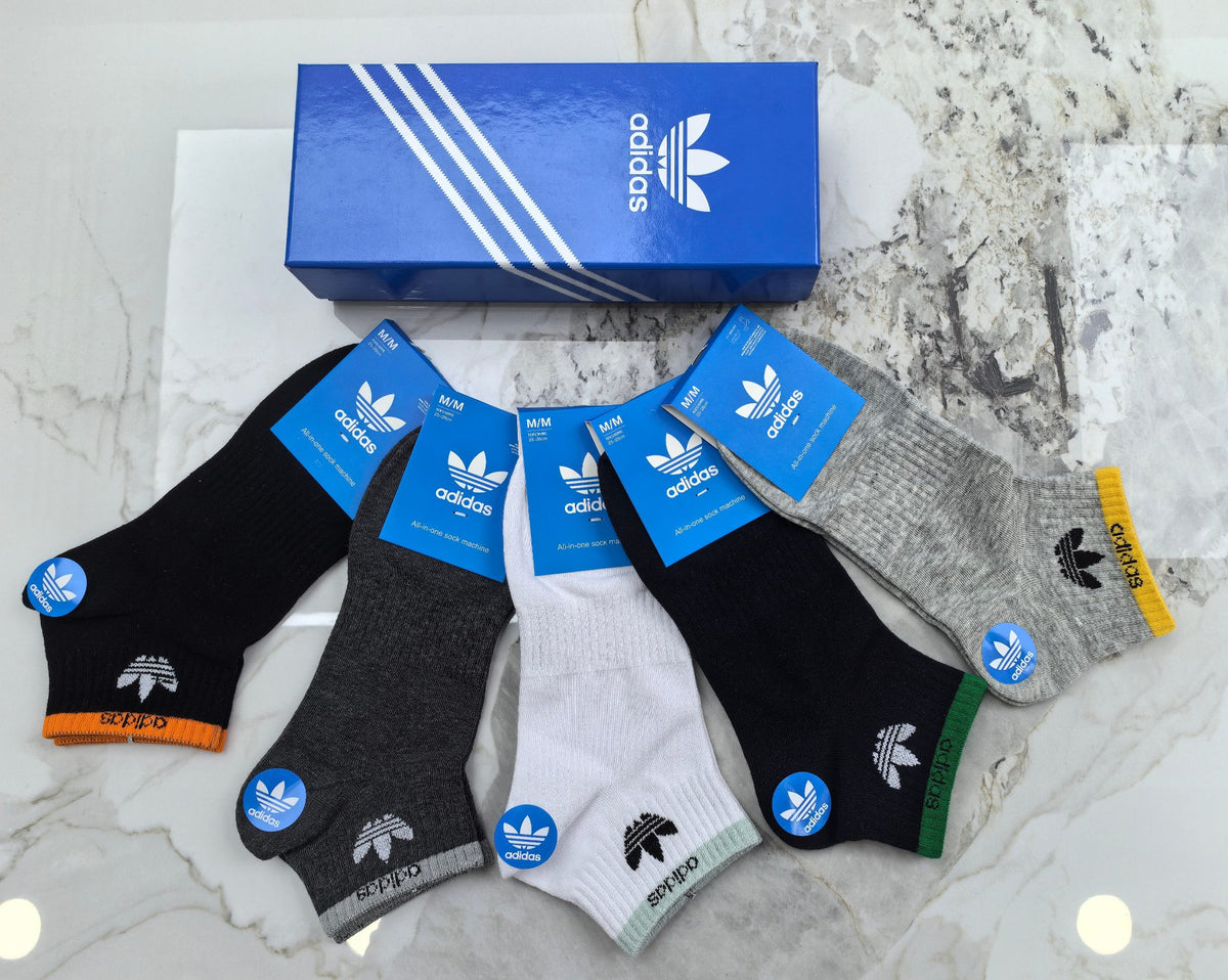 Adidas Cotton Socks - 5-Pair Pack