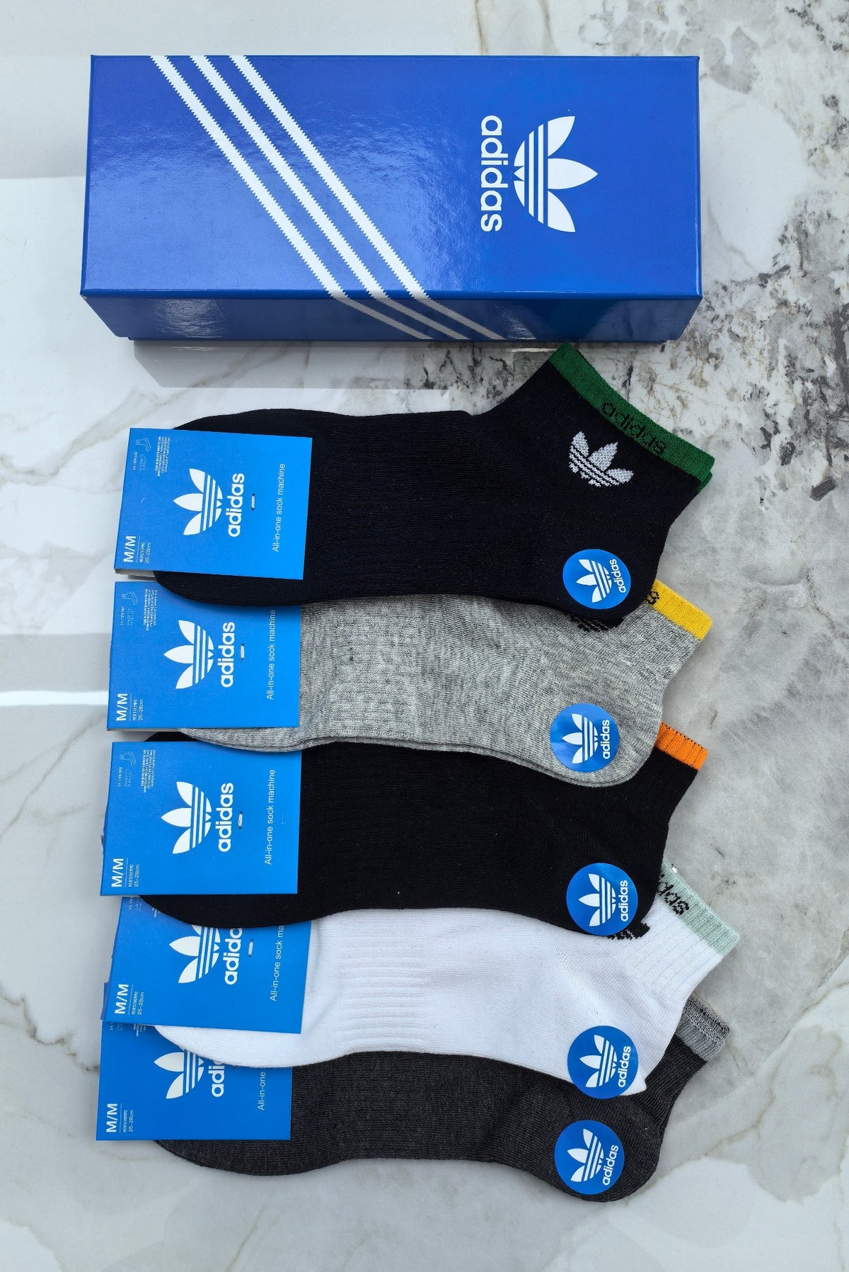 Adidas Cotton Socks - 5-Pair Pack