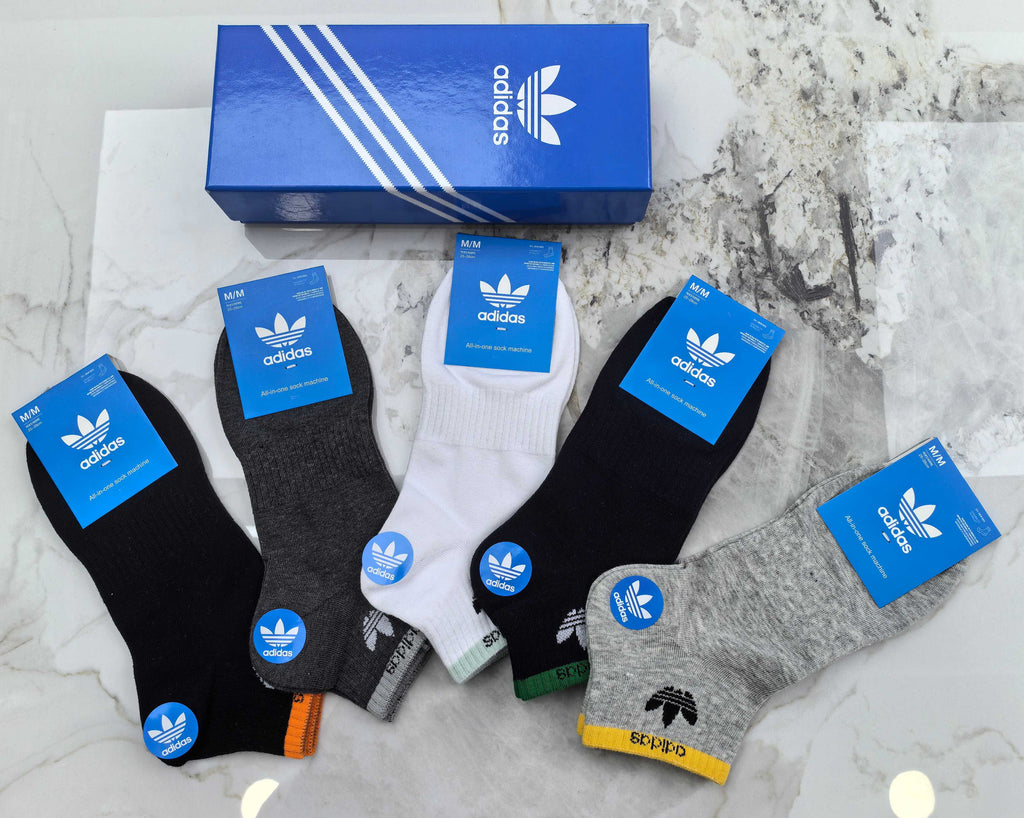 Adidas Cotton Socks - 5-Pair Pack