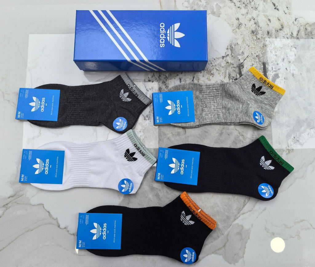 Adidas Cotton Socks - 5-Pair Pack