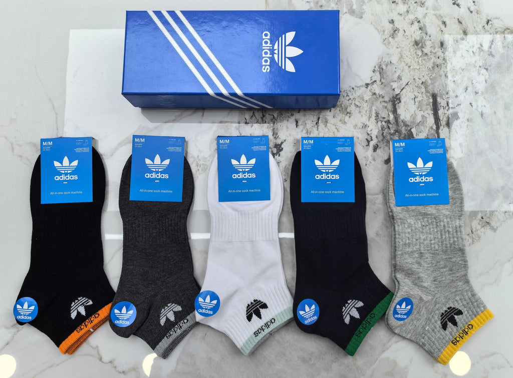 Adidas Cotton Socks - 5-Pair Pack