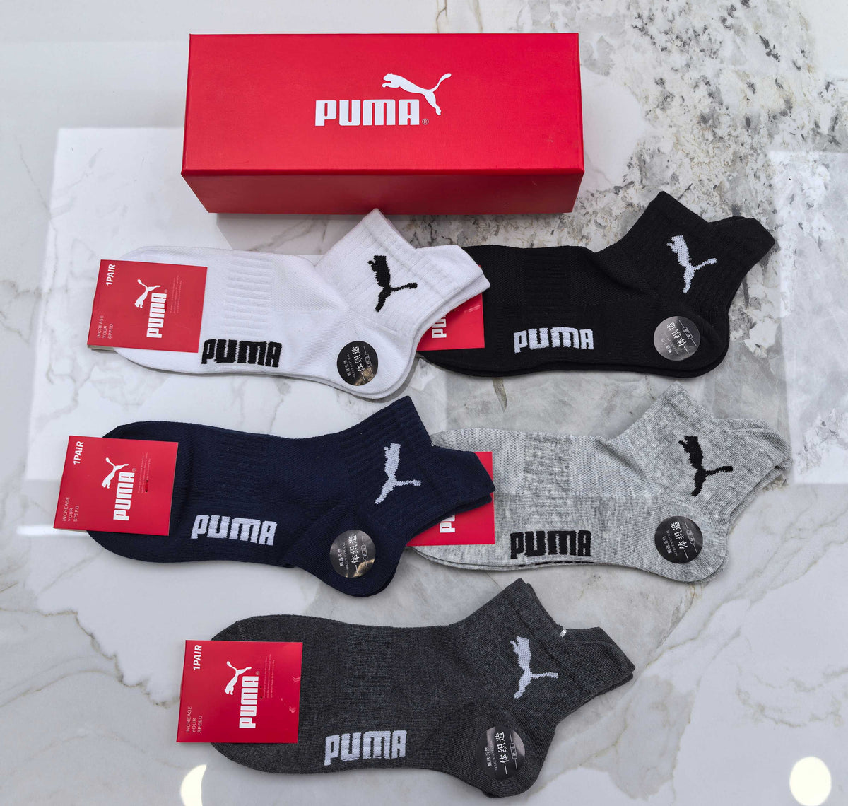 Puma Cotton Socks - 5-Pair Pack