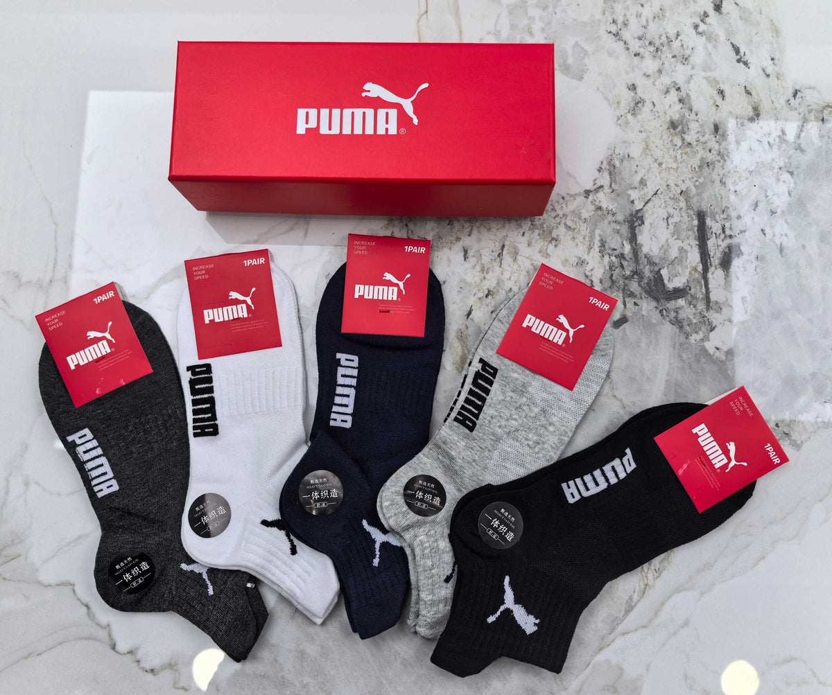 Puma Cotton Short Socks - 5-Pair Pack