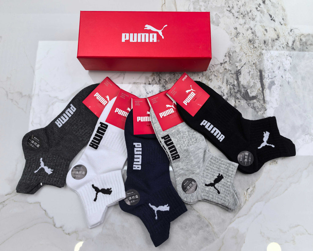 Puma Cotton Short Socks - 5-Pair Pack