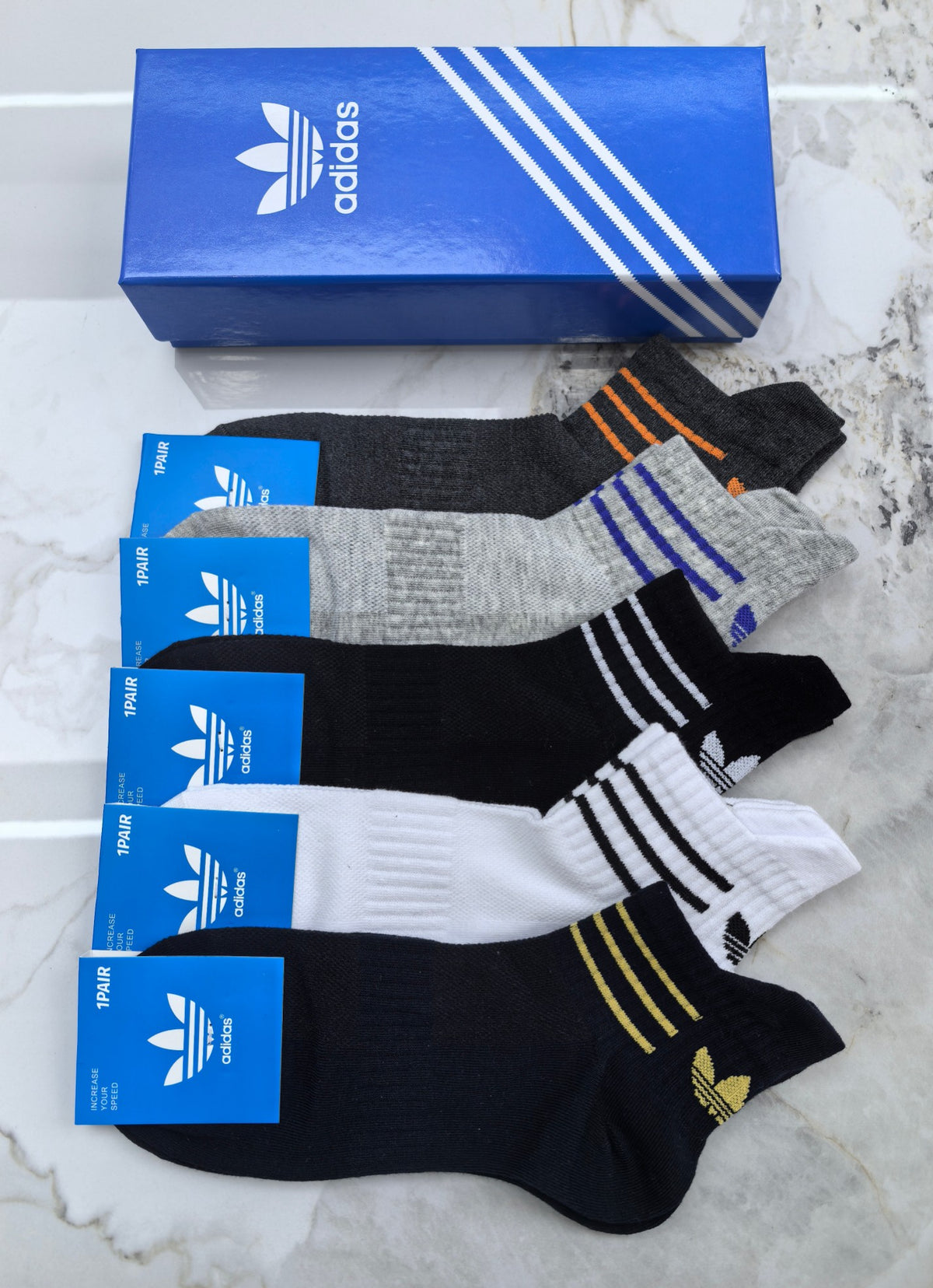 Adidas Cotton Socks - 5-Pair Pack