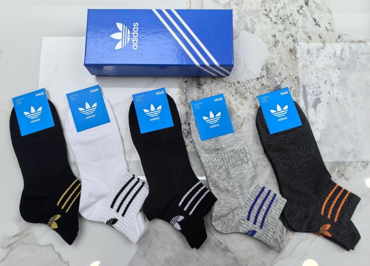 Adidas Cotton Socks - 5-Pair Pack