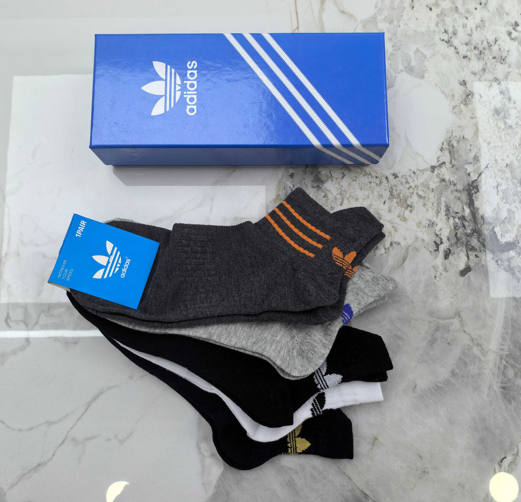 Adidas Cotton Socks - 5-Pair Pack