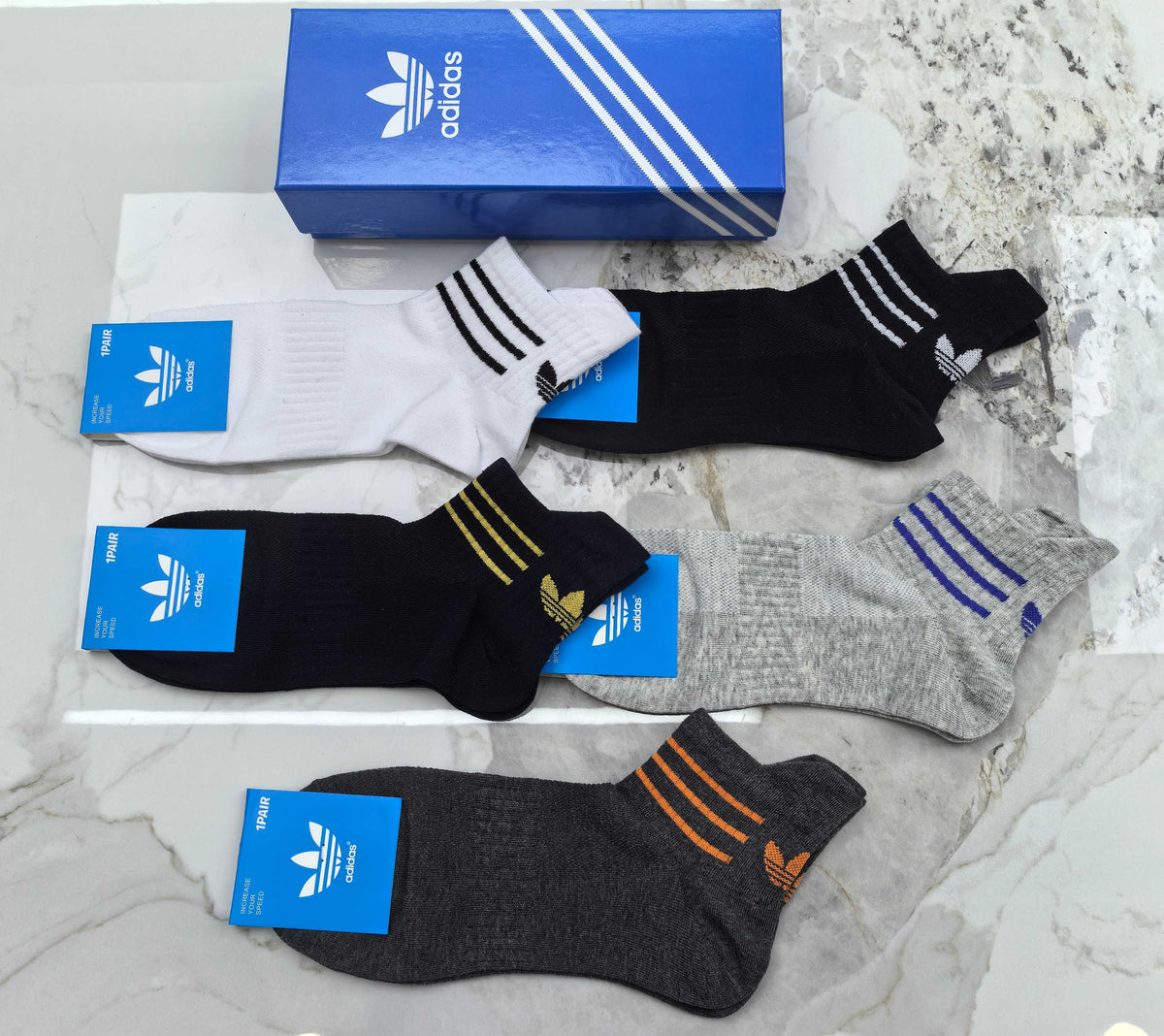 Adidas Cotton Socks - 5-Pair Pack