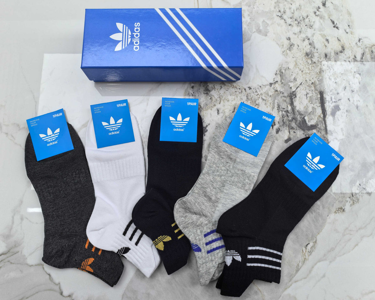 Adidas Cotton Socks - 5-Pair Pack