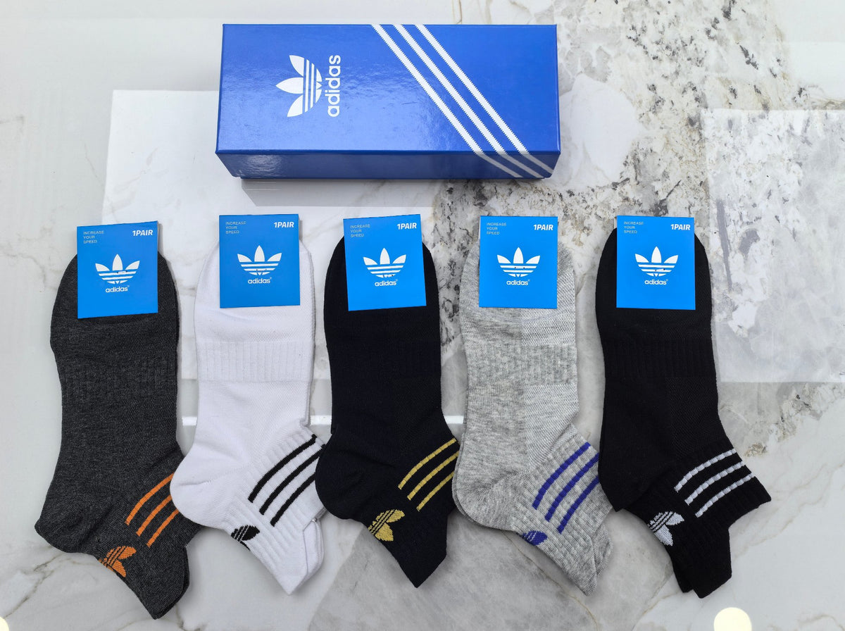 Adidas Cotton Socks - 5-Pair Pack