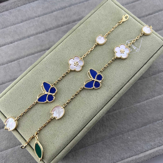 Butterfly Bracelet in Polished Metal-Tone main product view
