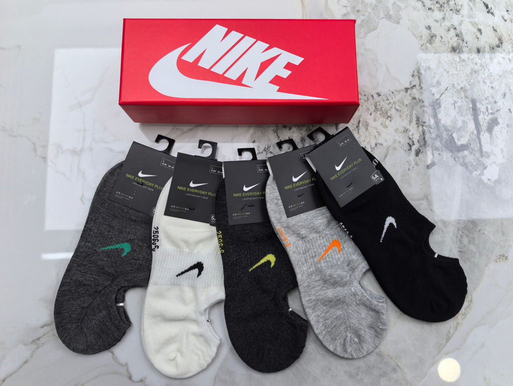 Nike Cotton Mixed Neutral Logo Detail No-Show Socks