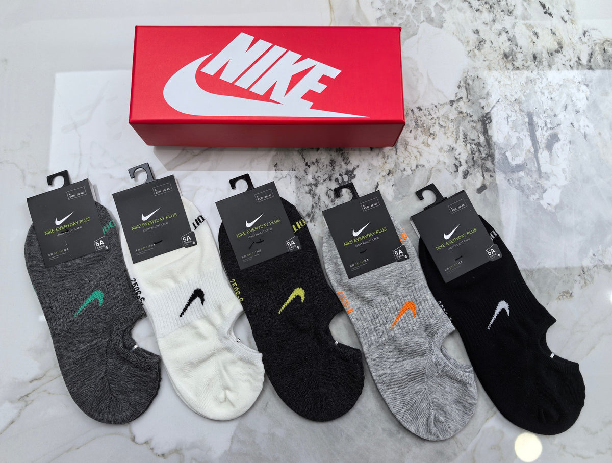 Nike Cotton Mixed Neutral Logo Detail No-Show Socks