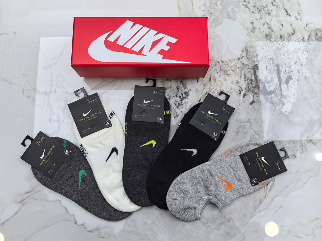 Nike Cotton Mixed Neutral Logo Detail No-Show Socks