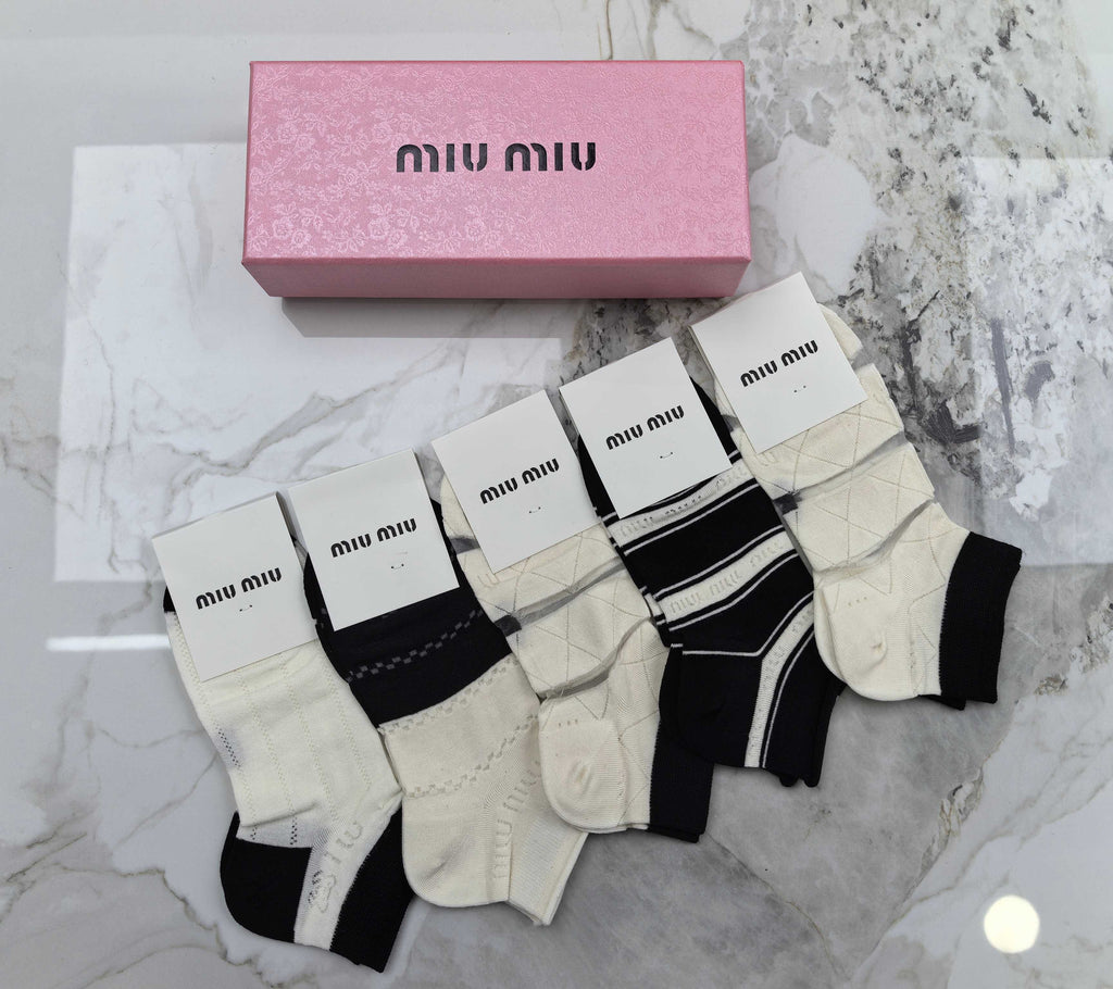 Miu Miu Modal Socks – 5-Pair Pack