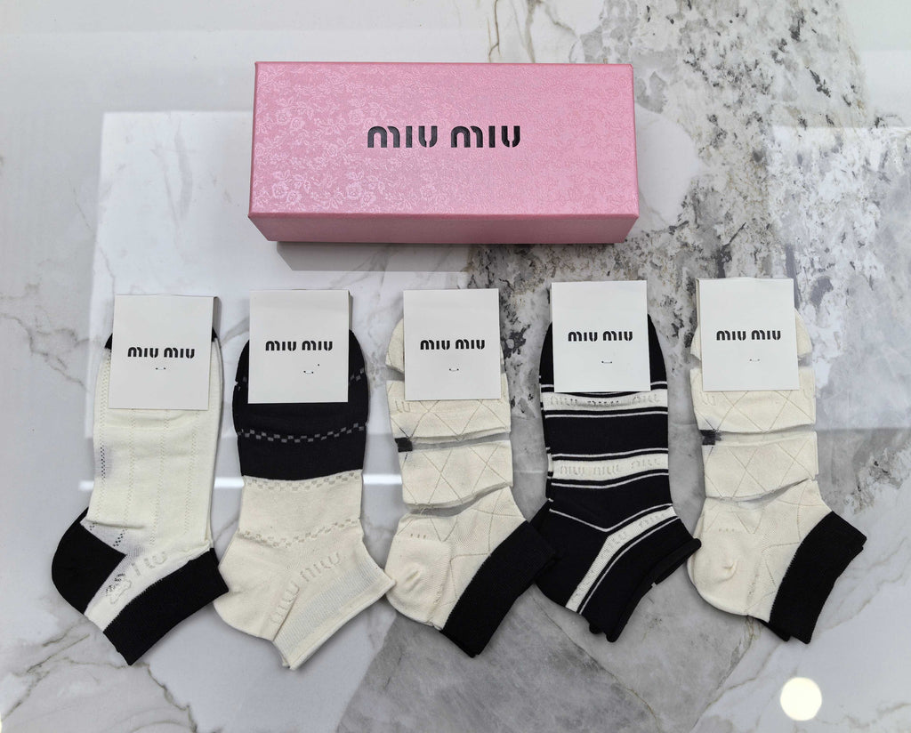 Miu Miu Modal Socks – 5-Pair Pack