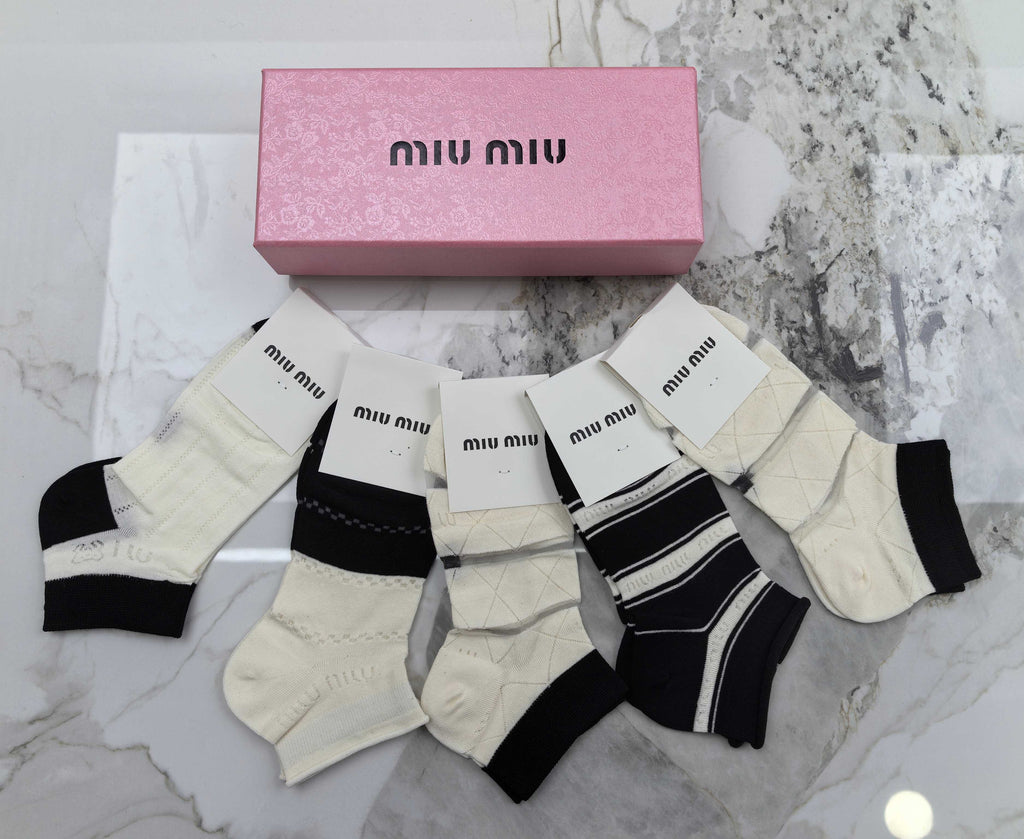 Miu Miu Modal Socks – 5-Pair Pack