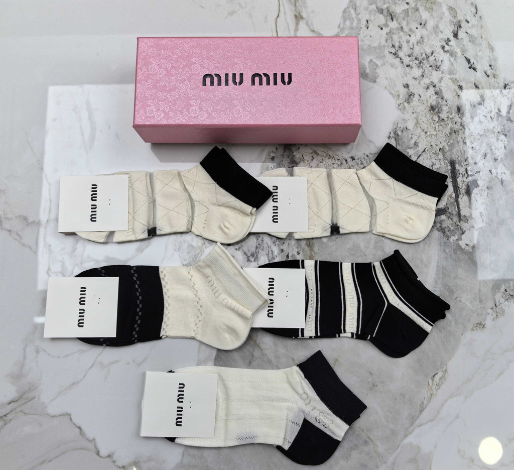 Miu Miu Modal Socks – 5-Pair Pack