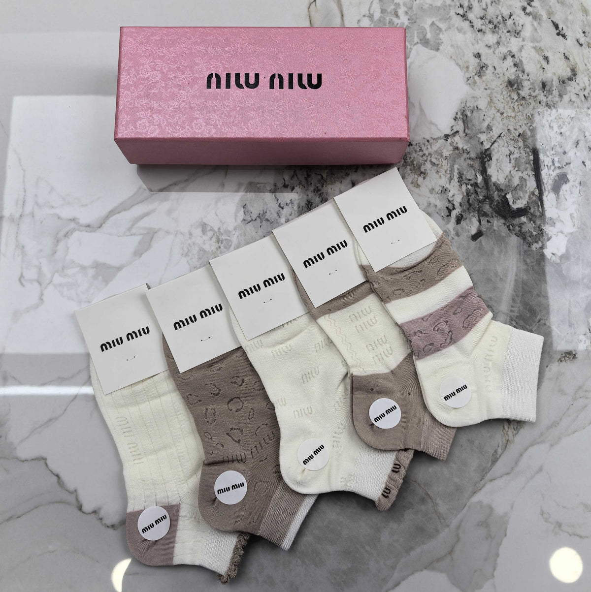 Miu Miu Modal Socks – 5-Pair Pack