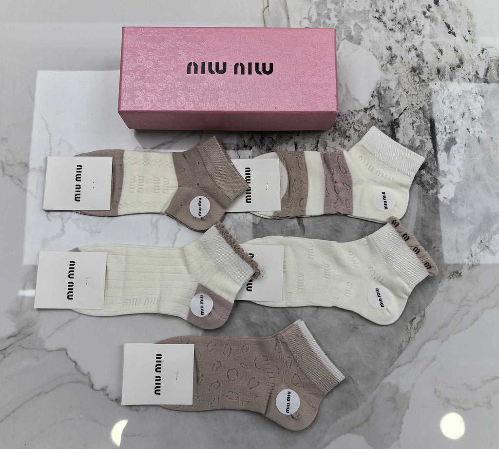 Miu Miu Modal Socks – 5-Pair Pack