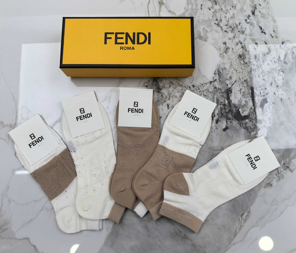Fendi Modal Socks - 5-Pair Set