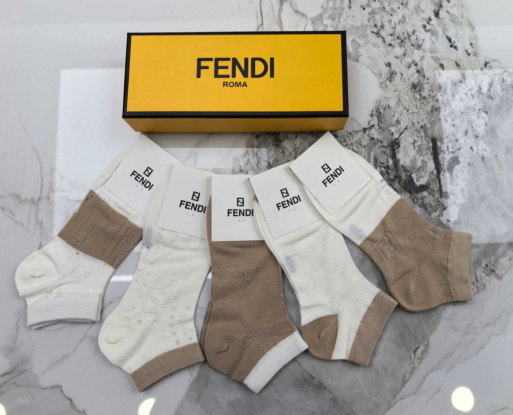 Fendi Modal Socks – 5-Pair Pack