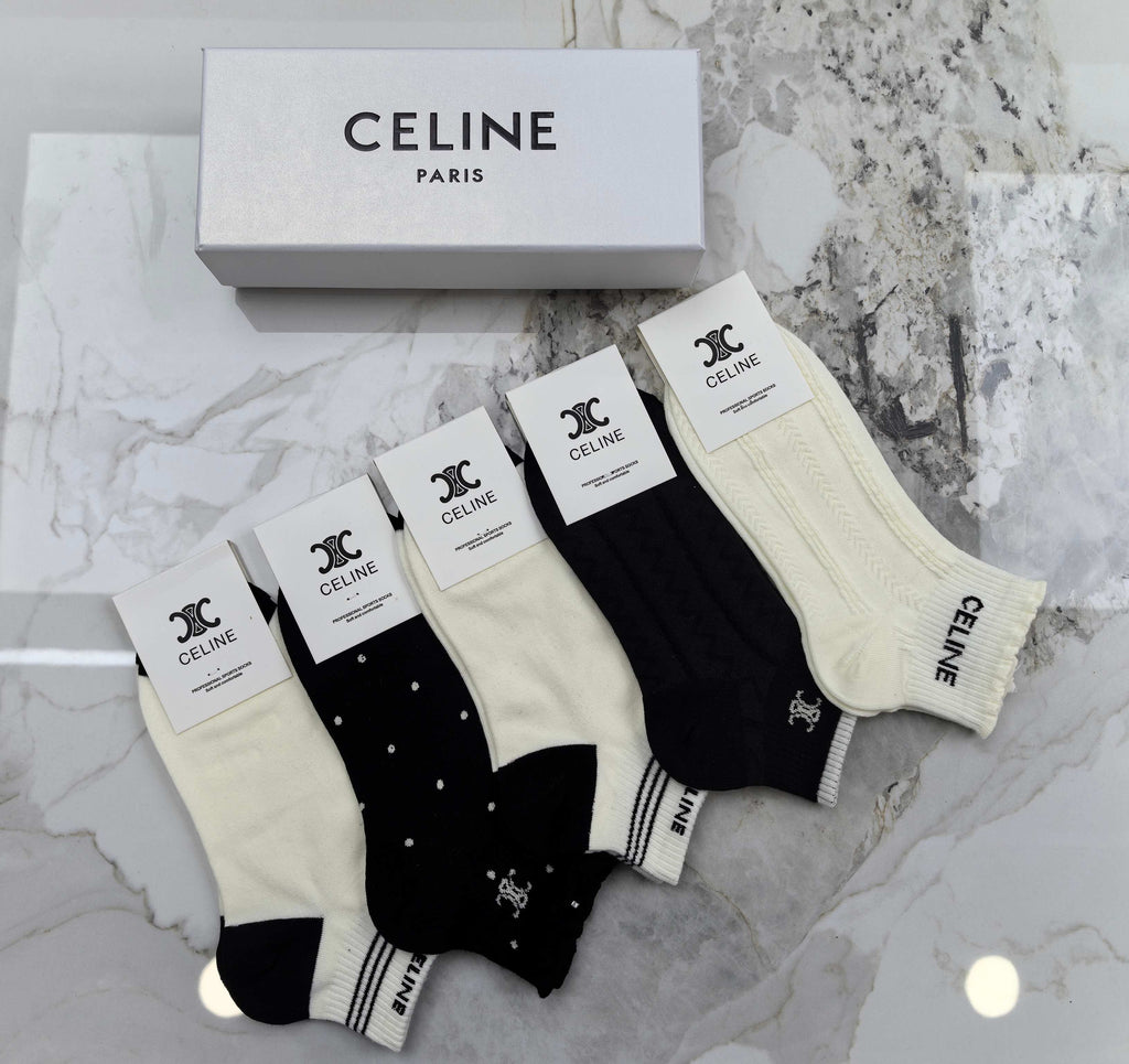 Celine Socks - 5-Pair Set