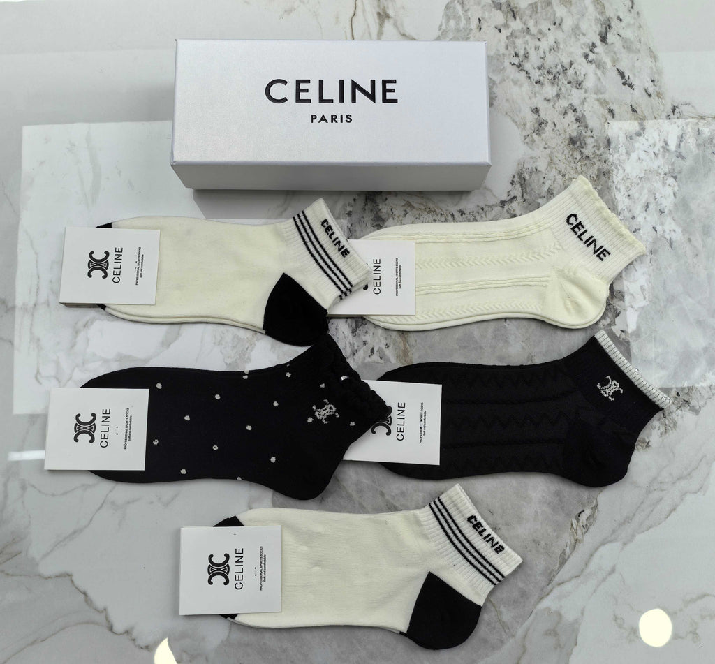 Celine Socks - 5-Pair Set