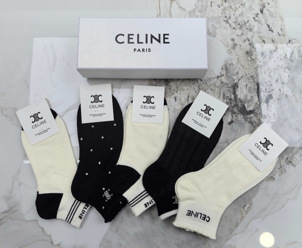 Celine Socks - 5-Pair Set
