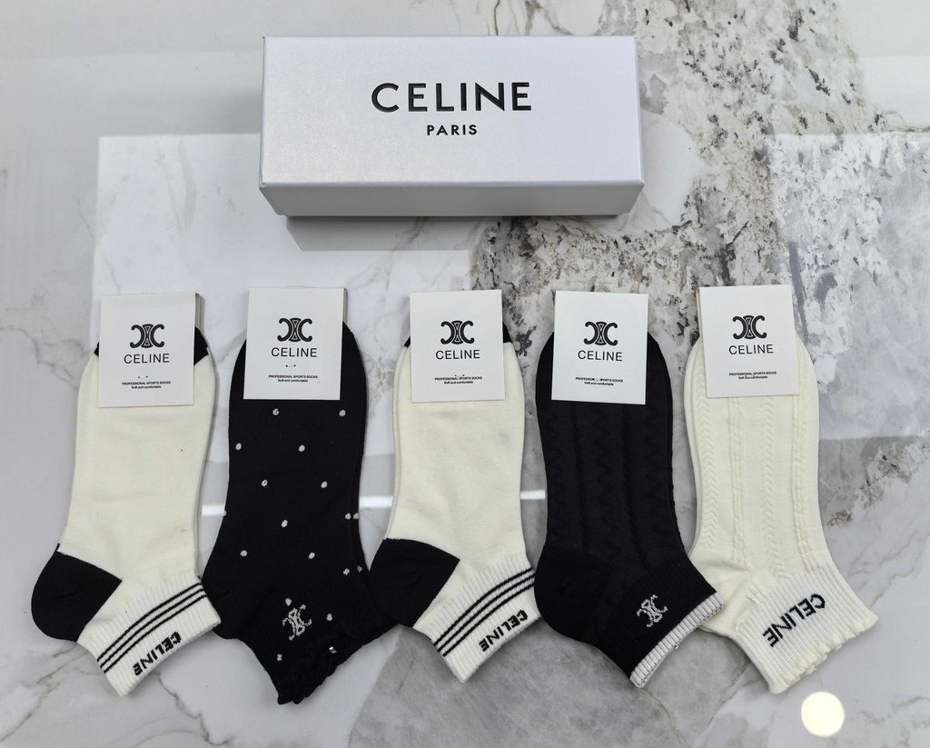 Celine Socks - 5-Pair Set