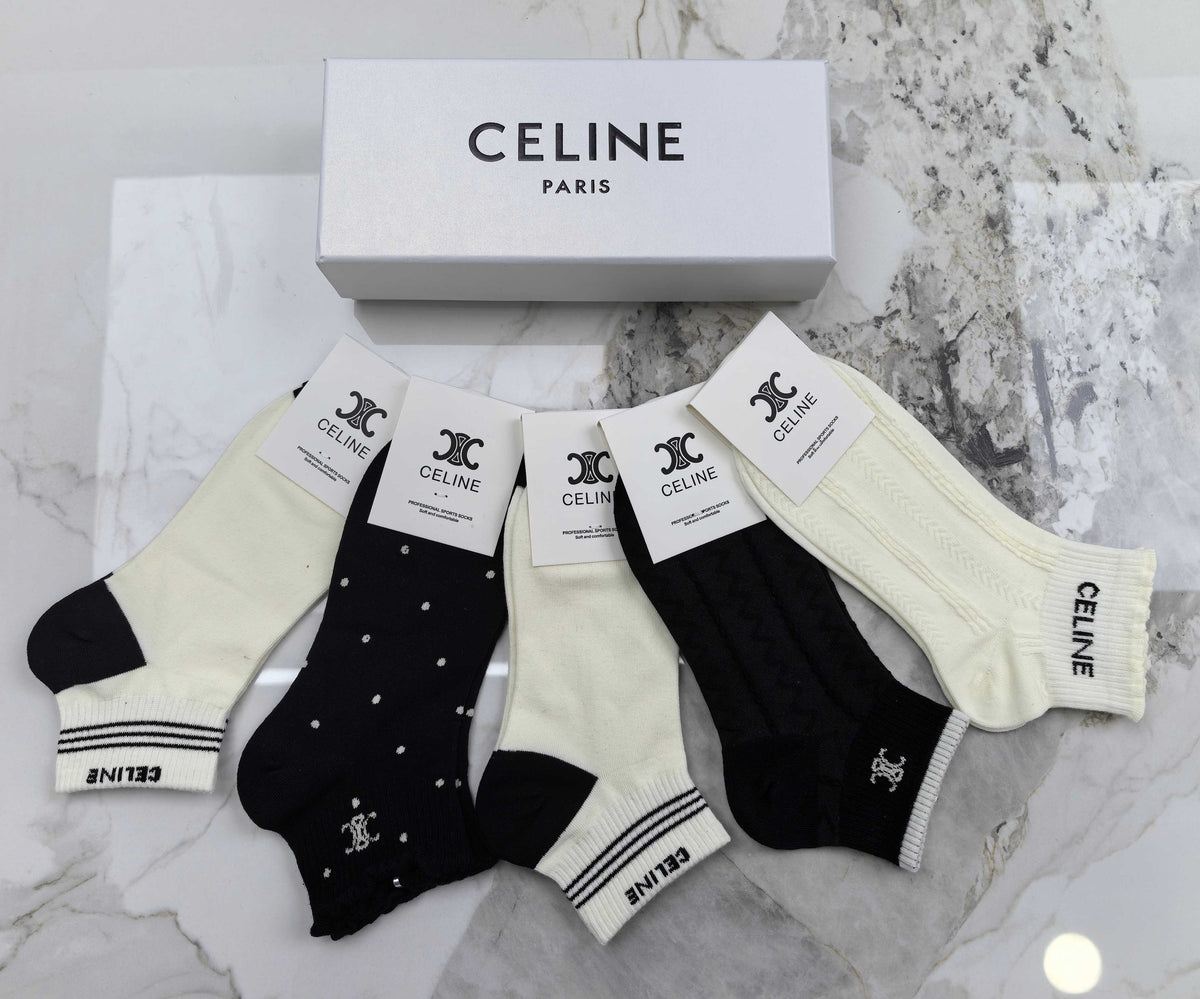 Celine Socks - 5-Pair Set